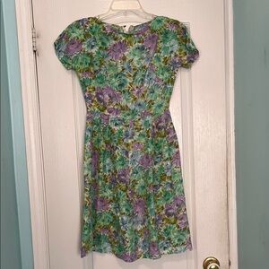 Vintage 50’s Mad Men garden party Floral Dress